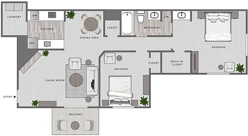 Floor plan B1-2X1