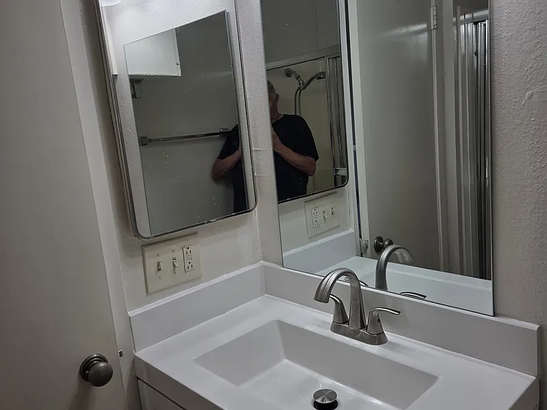 An example of the bathroom sink area