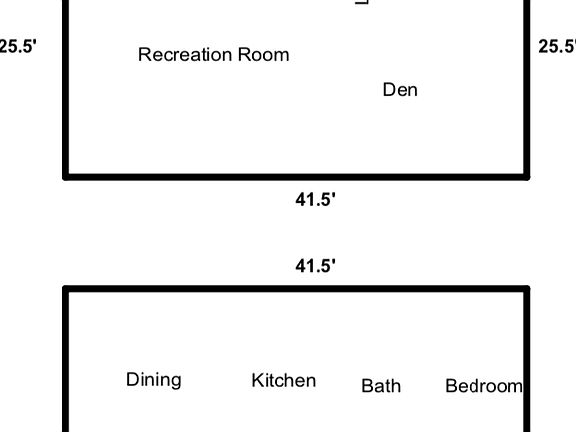 Floor Plan (Only Top Floor Is Livable Space)