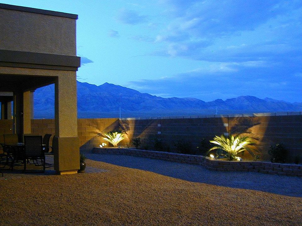 Back yard at night