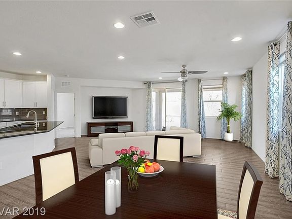 Dining and Living room with Virtual Staging