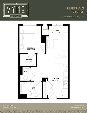 Floor plan 1 BED - A.2