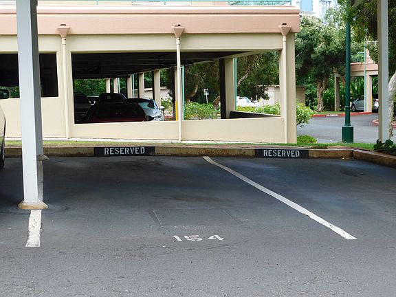 Covered parking stall #154