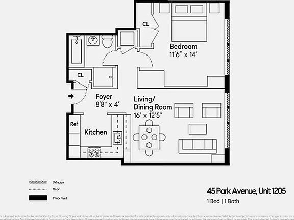 2nd image of 45 Park Ave APT 1205