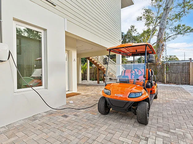 One parking w/electric charger for car or gulf cart - 1021 Douglas Ave #2