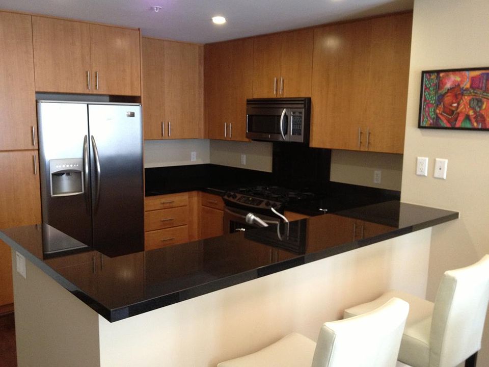 Black granite countertops