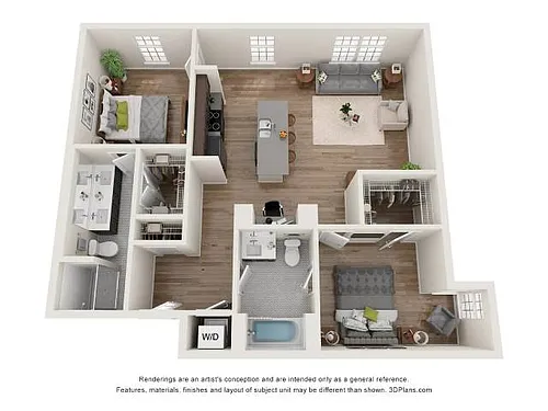Floor plan Madison (2x2)
