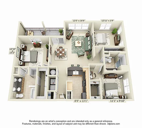 Floor plan Carmel- Renovated