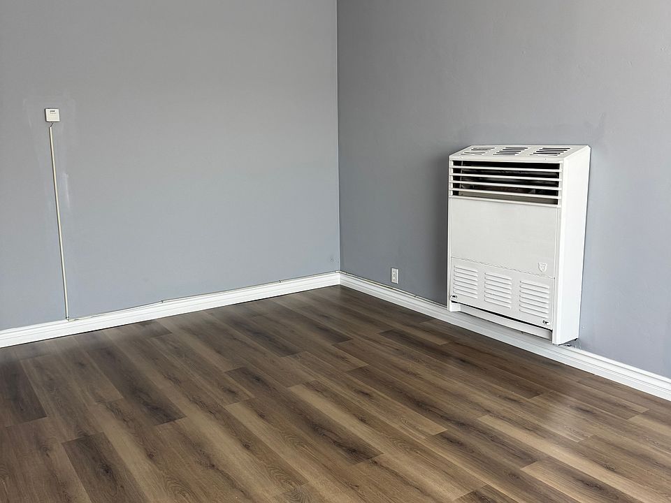 Living room with heater