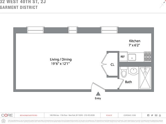 2nd image of 32 W 40th St #2-J