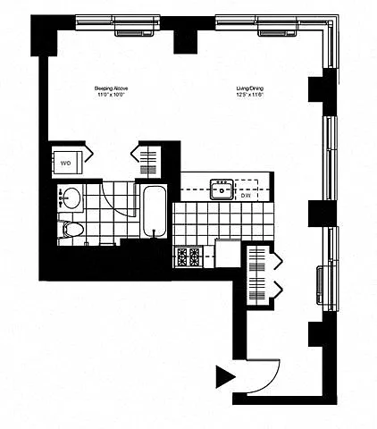 Floor plan Studio