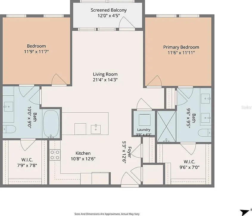 2 bed, 2.0 bath, 1090 sqft, $2,279 — Photo 2