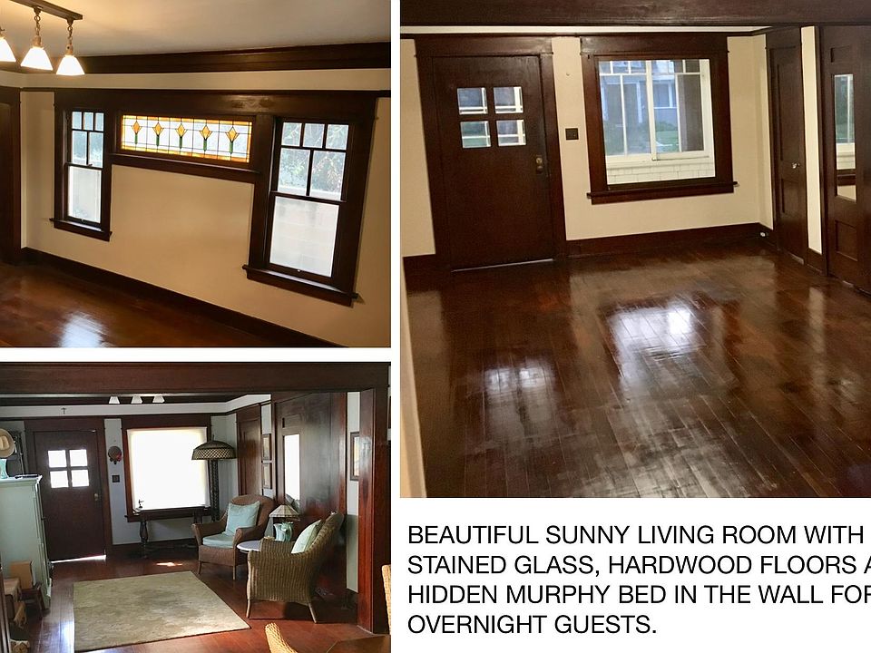 Living room stained glass hardwood floors