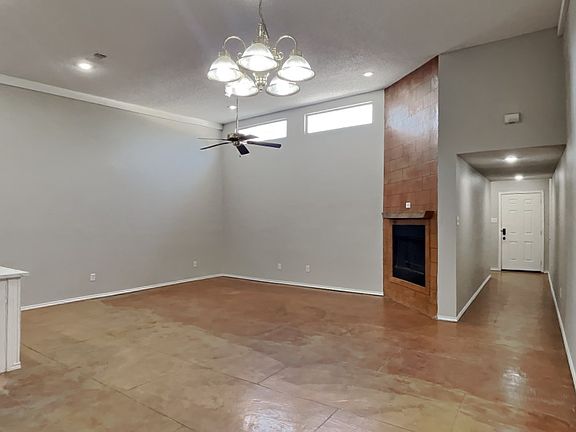 Spacious living area with neut
