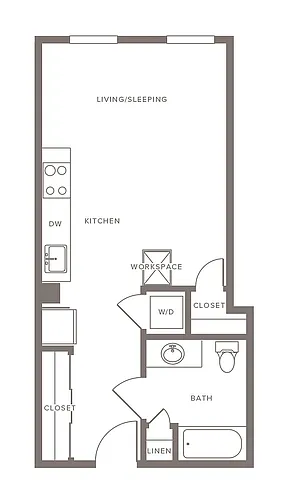 Floor plan S02 - Studio