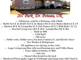 207 Park Dr, Poteau, OK 74953