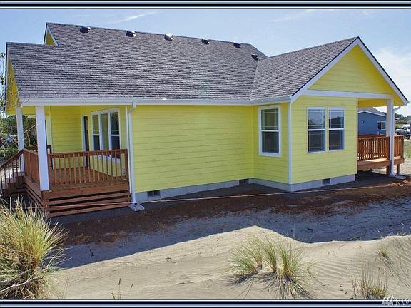 Covered decks, both front and back of home.