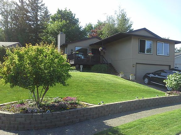 Back yard opens to park