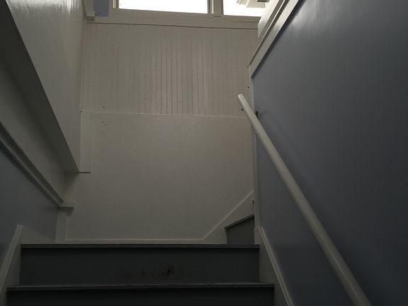 looking upstairs from hallway door