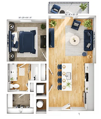 Floor plan A1F