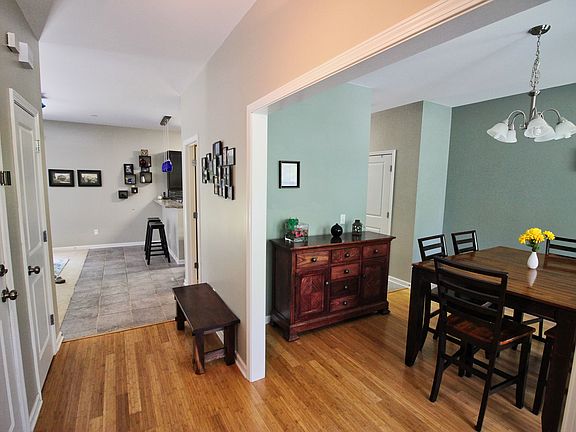 Entry and dining room