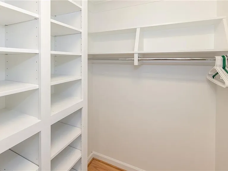 Master bedroom, large walk-in closet.