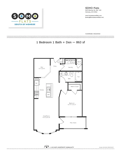 Floor plan Dogwood 1.1 + Den (U9)