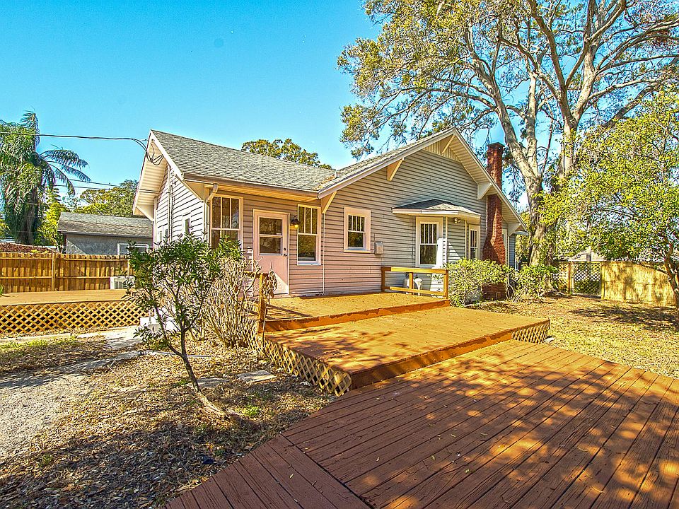 Side yard and decks