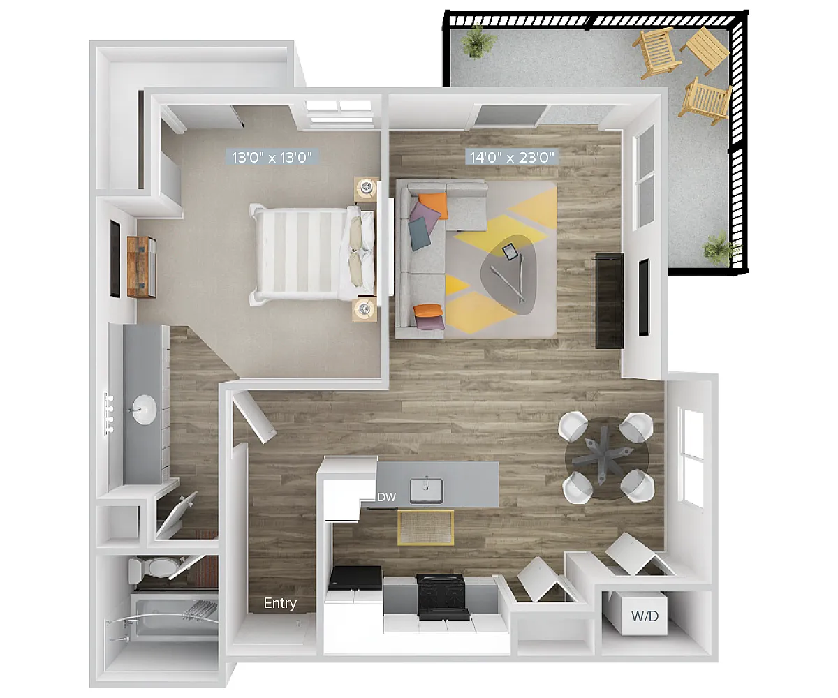 Floor plan A1-727-WD