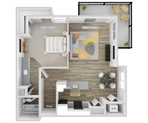 Floor plan A1-727-WD