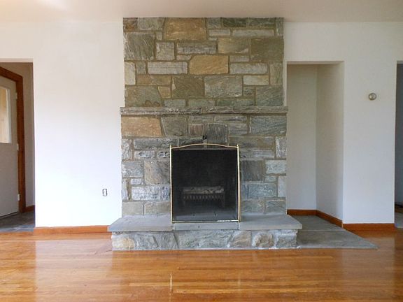 Living room fireplace