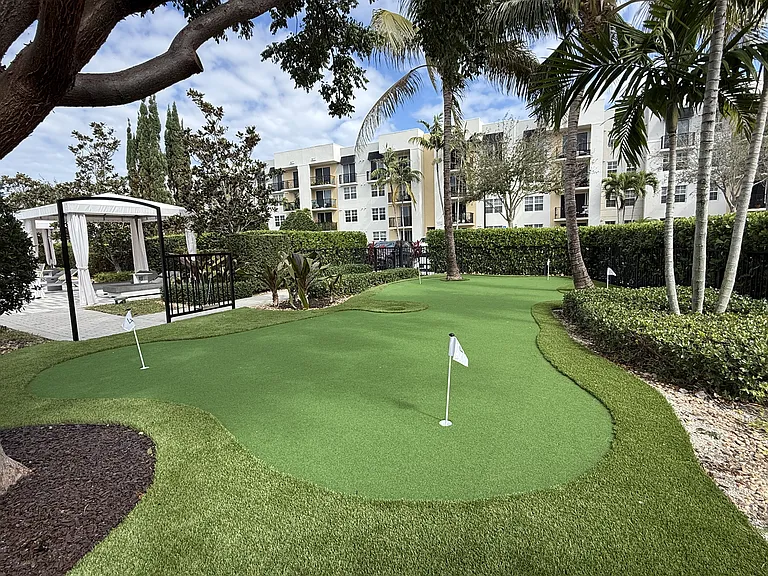 Tee up some fun at the community putting green