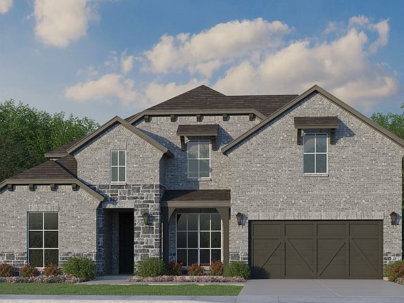 Plan 1691 Elevation B with Stone