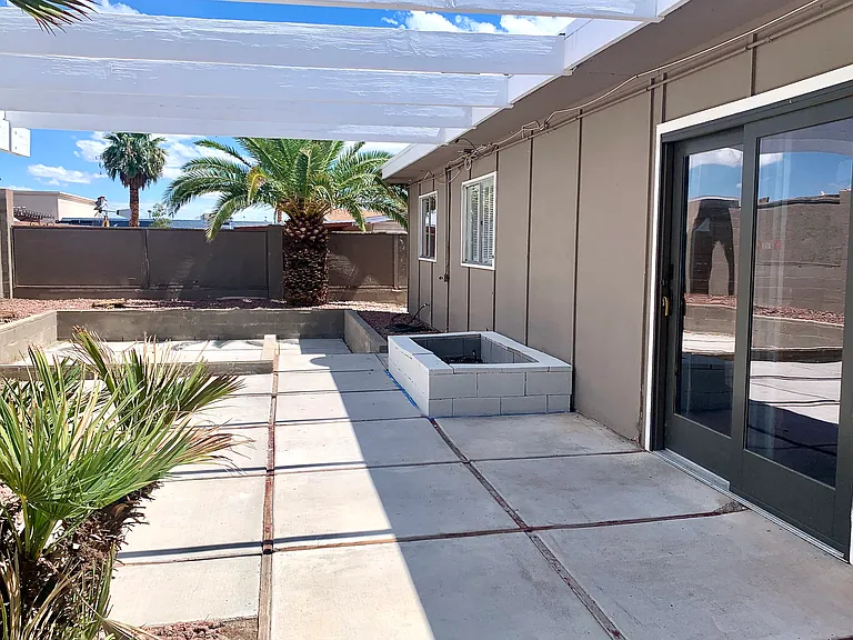 back yard/ patio