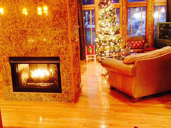 See through fireplace 