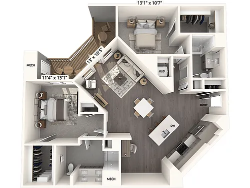 Floor plan B221