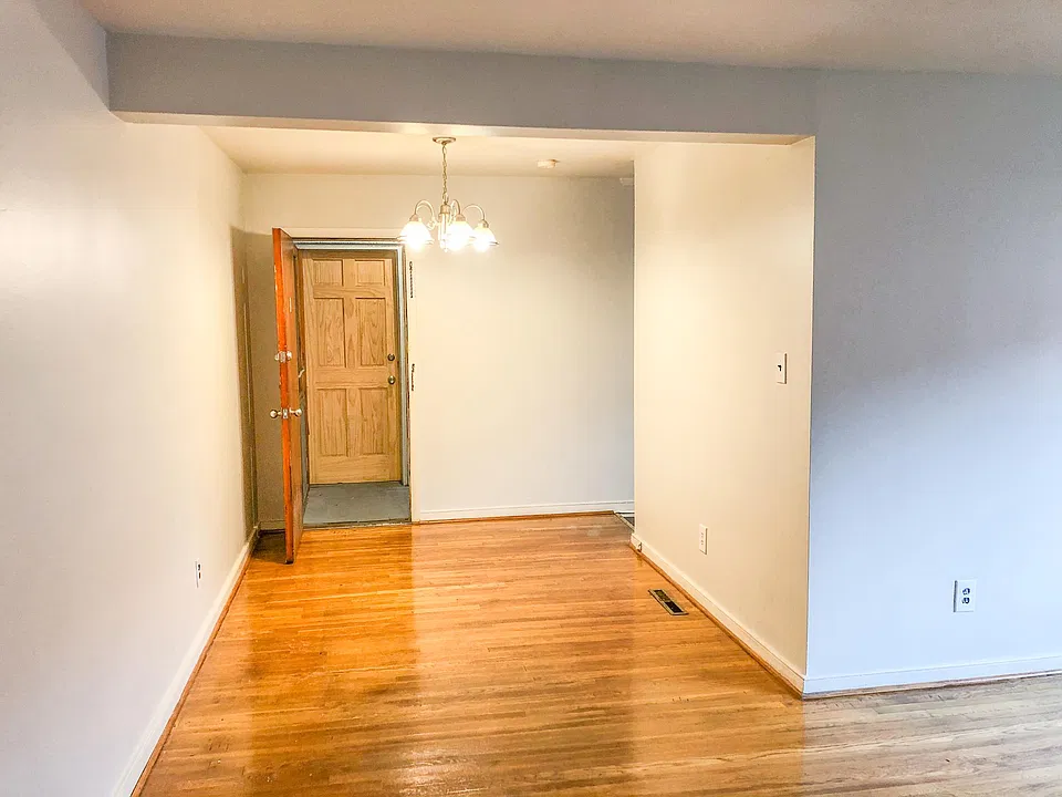 Entrance into Open floor plan Dining & Living