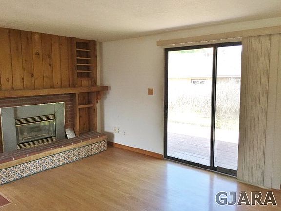Old sliding glass door