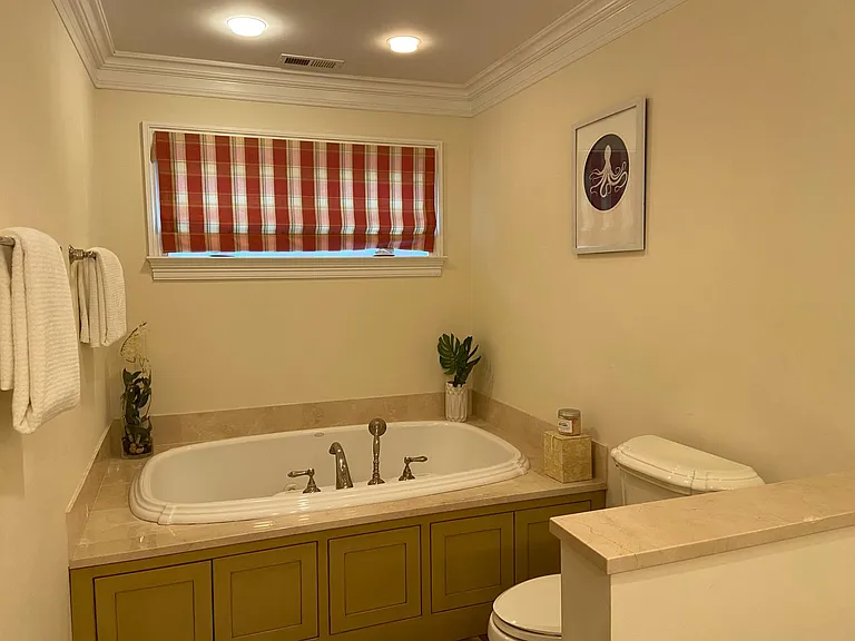Master bath - large jetted tub.