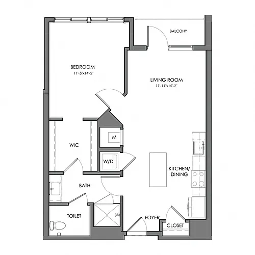 Floor plan Aspen A1-Bb