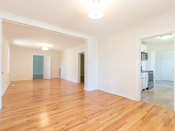 Living Room and Dining Area, Entrance to Kitchen