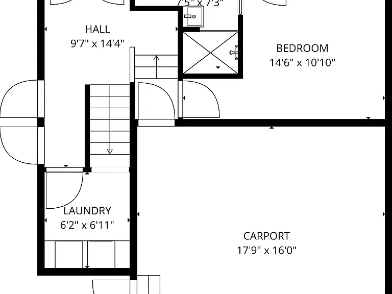 1st Flr Studio Floor Plan