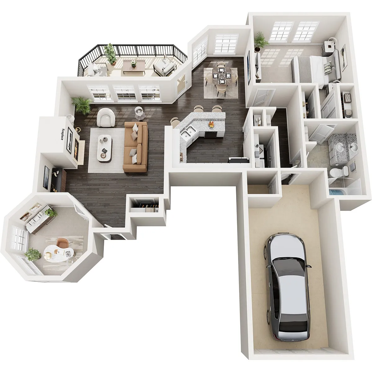 Floor plan Reunion w/ Study