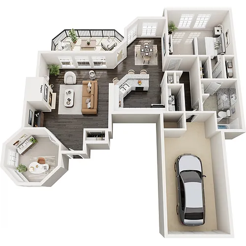 Floor plan Reunion w/ Study