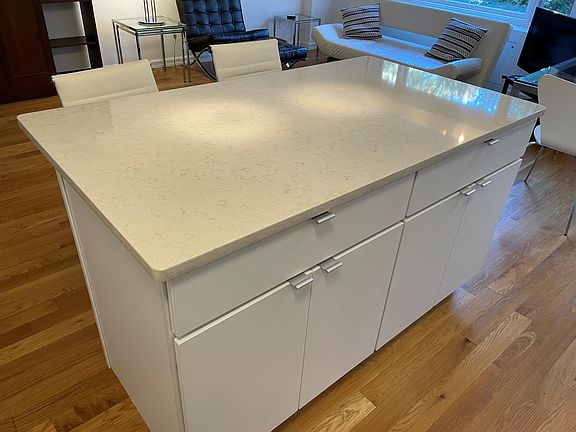 Island with plenty of cabinet space