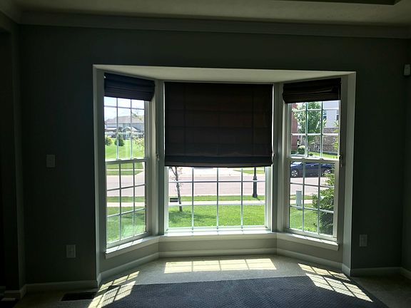 Bay window w/ custom shades