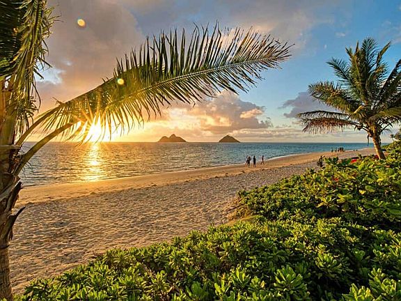 Steps away from Lanikai beach