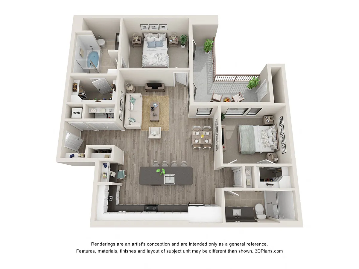 Floor plan B3A