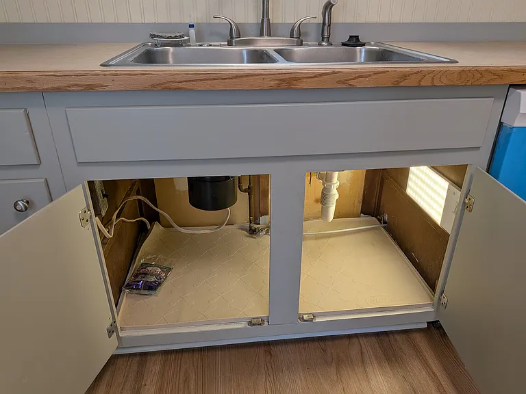 Under kitchen sink