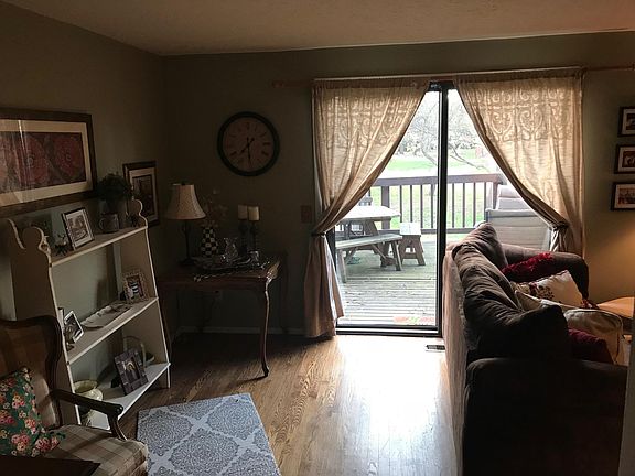 Patio doors open on to the deck.